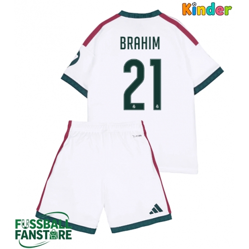 Real Madrid Brahim Diaz #21 Replik Heimtrikot Kinder 2026-27 Kurzarm (+ Kurze Hosen)
